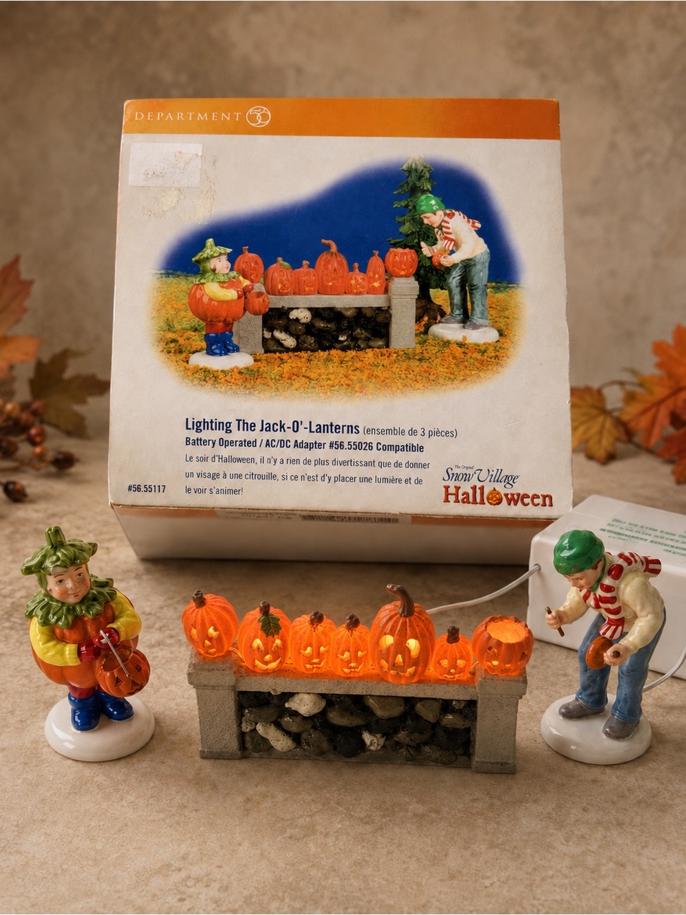 Department 56 Snow Village Halloween Lighting Jack-O-Lanterns 56.55117